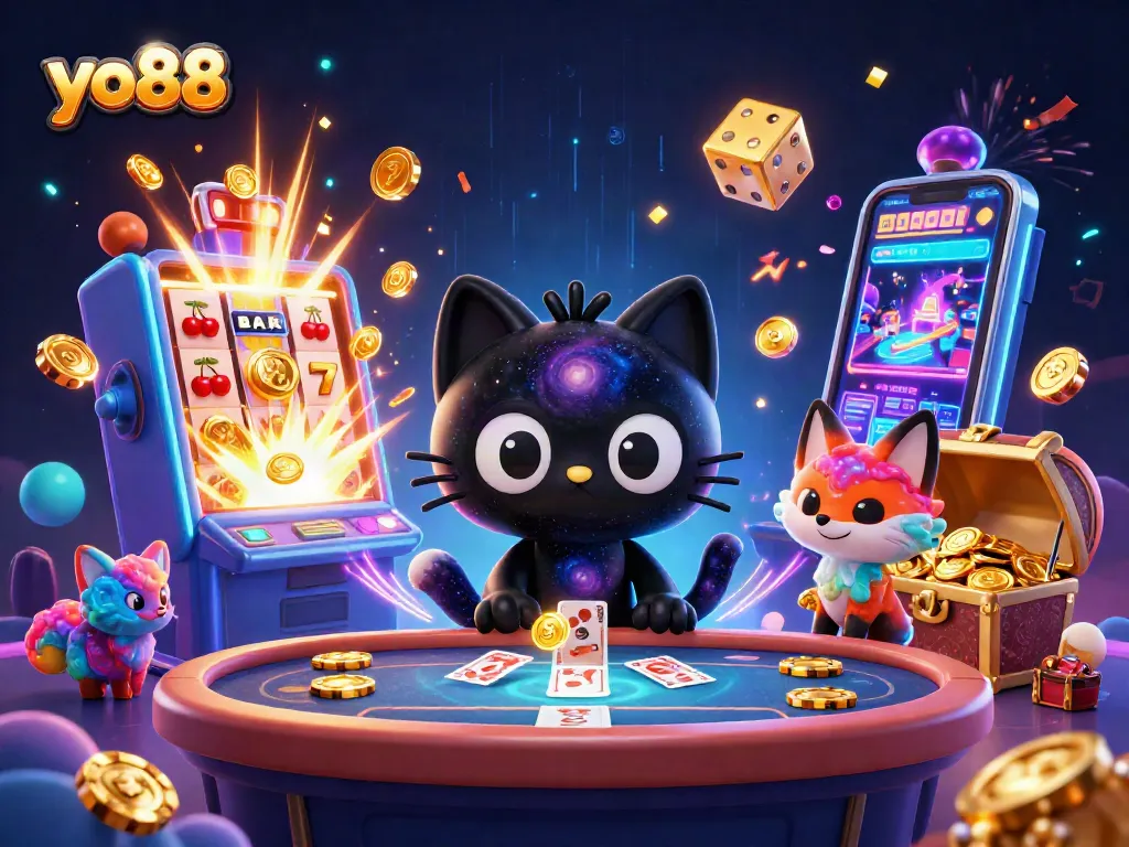 Play at yo88 and win big with vibrant slot machines, cosmic characters, and lucky jackpots.
