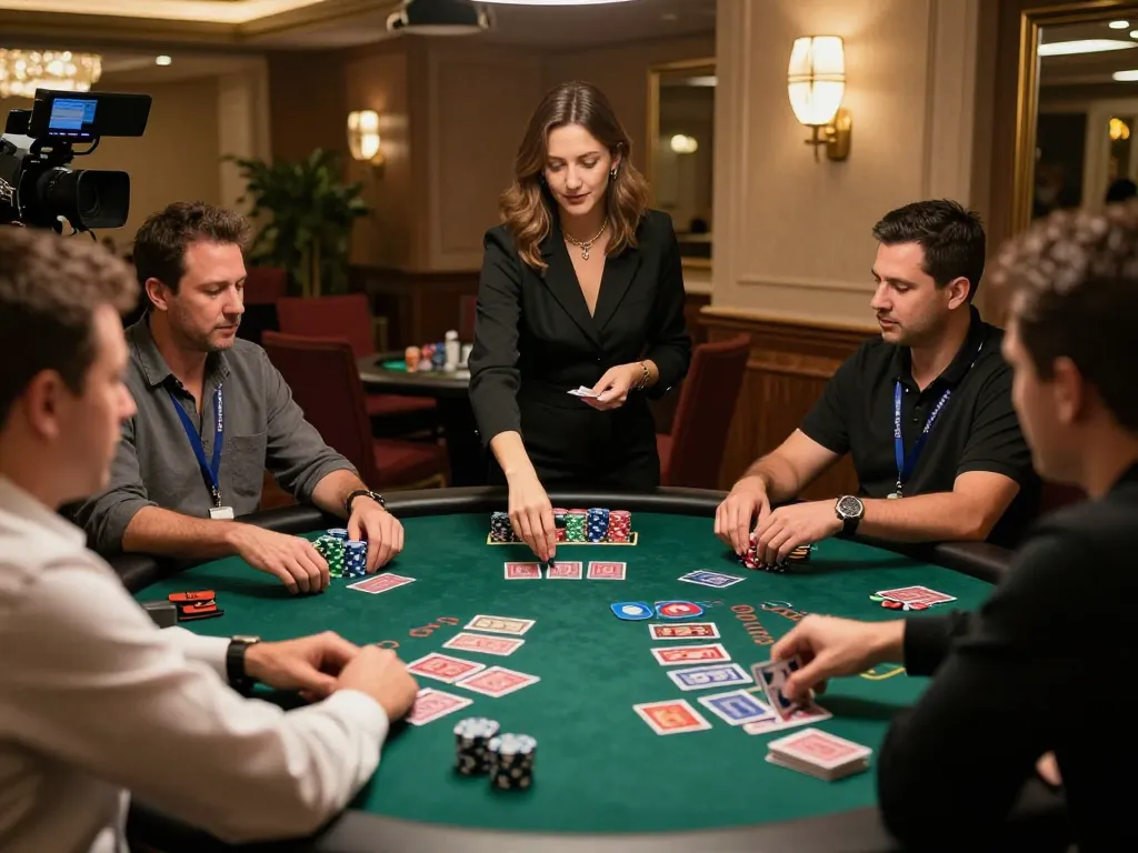 Engaging blackjack gameplay at Fly88 trang chủ with live dealer and attentive players in a stylish setting